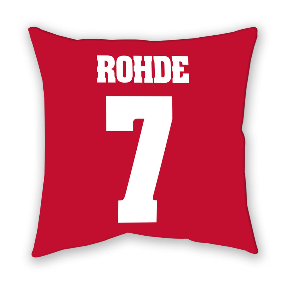 Wisconsin - NCAA Men's Basketball : Andrew Rohde - Pillow-1