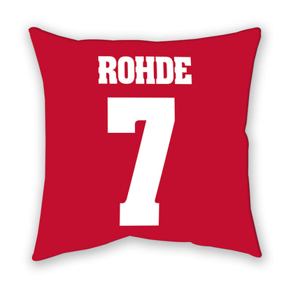 Wisconsin - NCAA Men's Basketball : Andrew Rohde - Pillow-1
