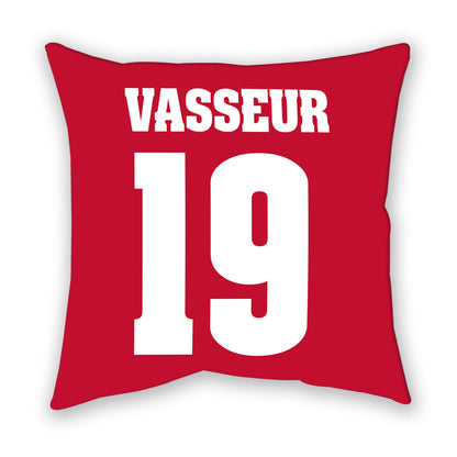 Wisconsin - NCAA Women's Ice Hockey : Bella Vasseur - Pillow-1