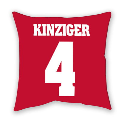 Wisconsin - NCAA Men's Basketball : Zach Kinziger - Pillow-1