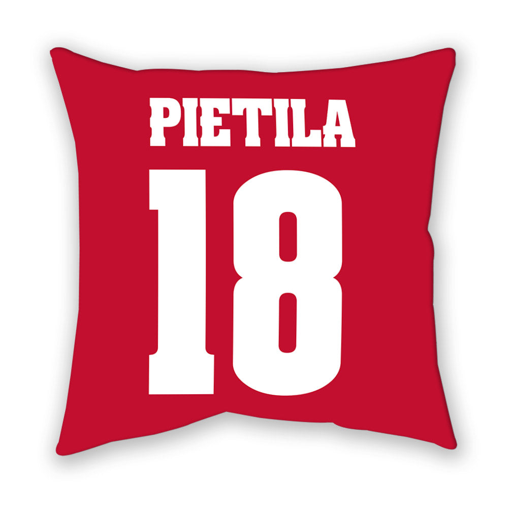 Wisconsin - NCAA Men's Ice Hockey : Adam Pietila - Pillow-1