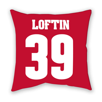 Wisconsin - NCAA Football : Jayden Loftin - Pillow-1