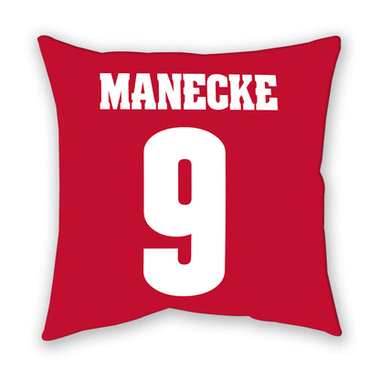 Wisconsin - NCAA Women's Volleyball : Jane Manecke - Pillow-1
