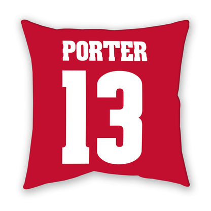 Wisconsin - NCAA Women's Basketball : Ronnie Porter - Pillow-1