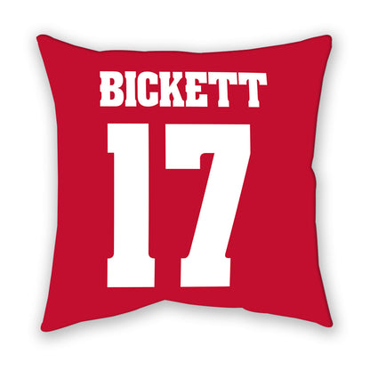 Wisconsin - NCAA Women's Ice Hockey : Grace Bickett - Pillow-1