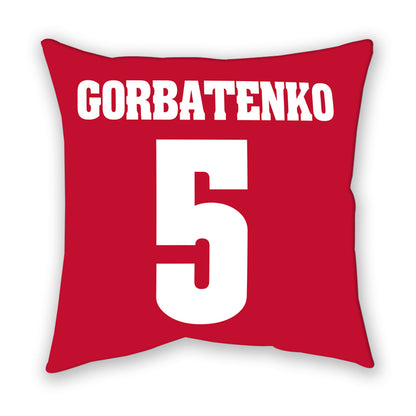 Wisconsin - NCAA Women's Ice Hockey : Rachel Gorbatenko - Pillow-1