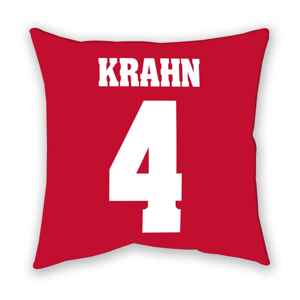 Wisconsin - NCAA Women's Basketball : Lily Krahn - Pillow-1