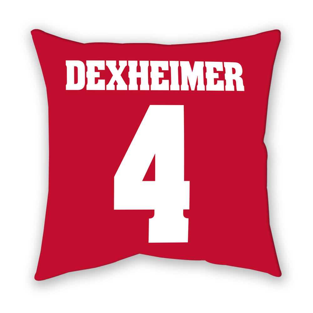 Wisconsin - NCAA Men's Ice Hockey : Ben Dexheimer - Pillow-1