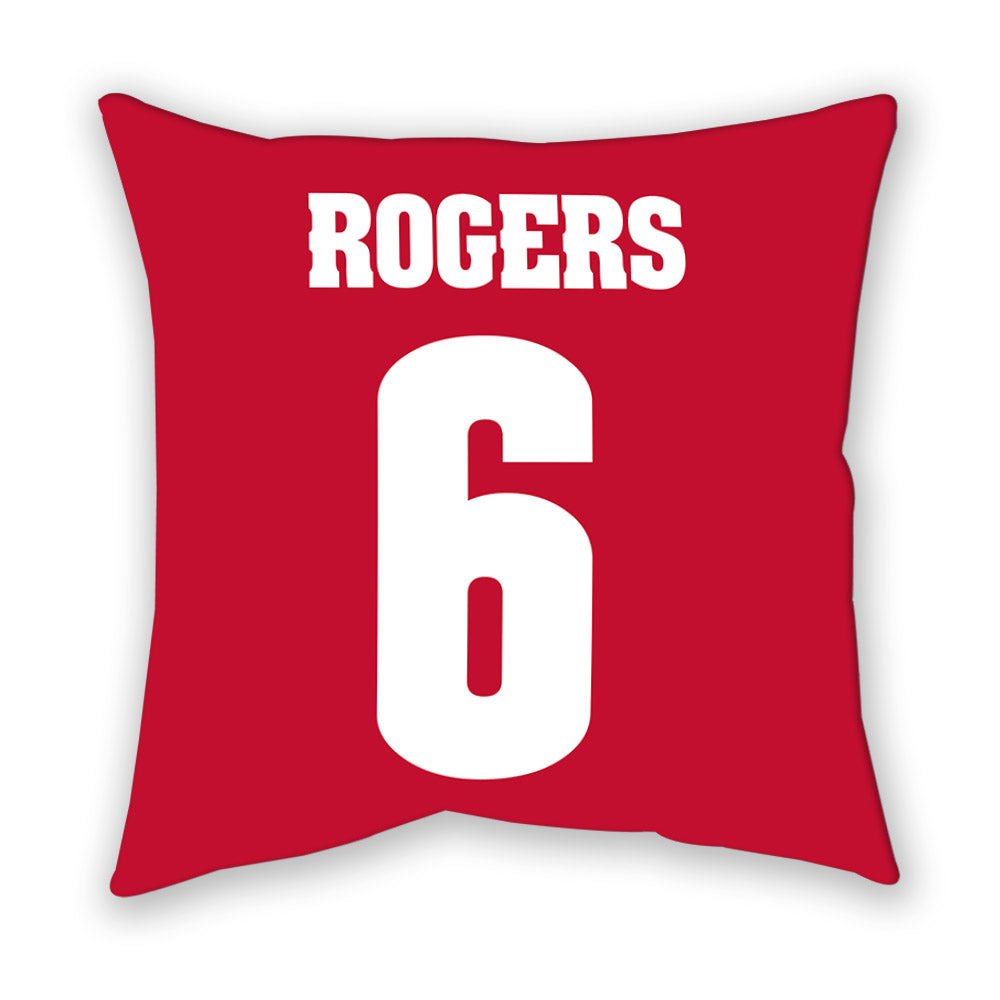 Wisconsin - NCAA Women's Soccer : Jane Rogers - Pillow-1