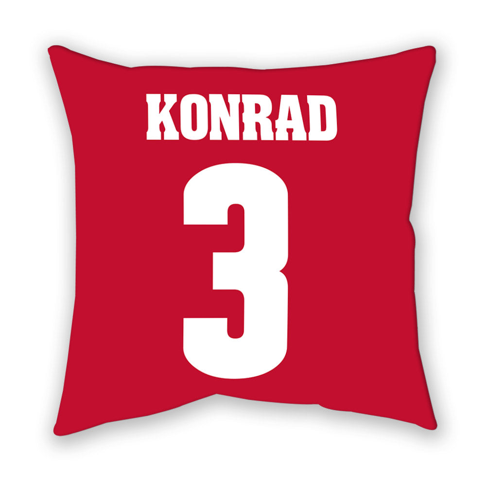 Wisconsin - NCAA Women's Volleyball : Alyssa Konrad - Pillow-1