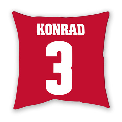 Wisconsin - NCAA Women's Volleyball : Alyssa Konrad - Pillow-1