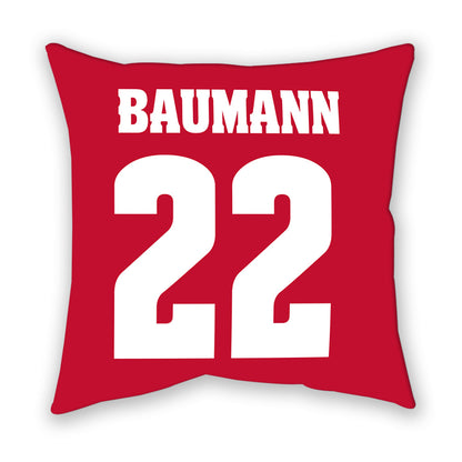 Wisconsin - NCAA Women's Soccer : Jenna Baumann - Pillow-1