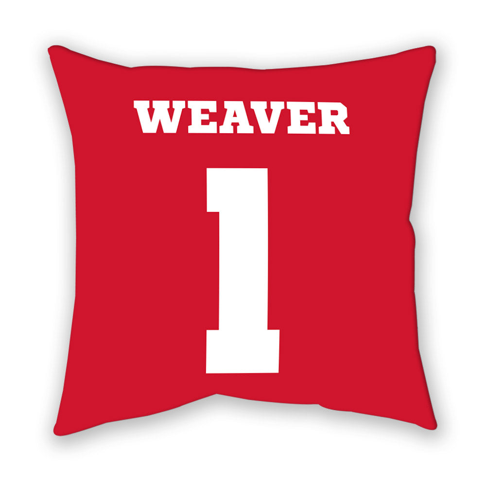 Nebraska - NCAA Women's Basketball : Hailey Weaver - Pillow-1