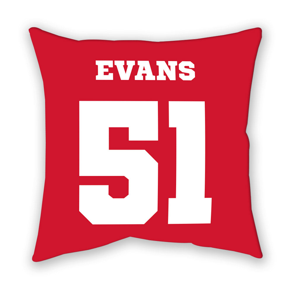 Nebraska - NCAA Football : Justin Evans - Pillow-1