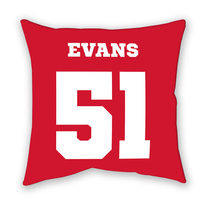 Nebraska - NCAA Football : Justin Evans - Pillow-1