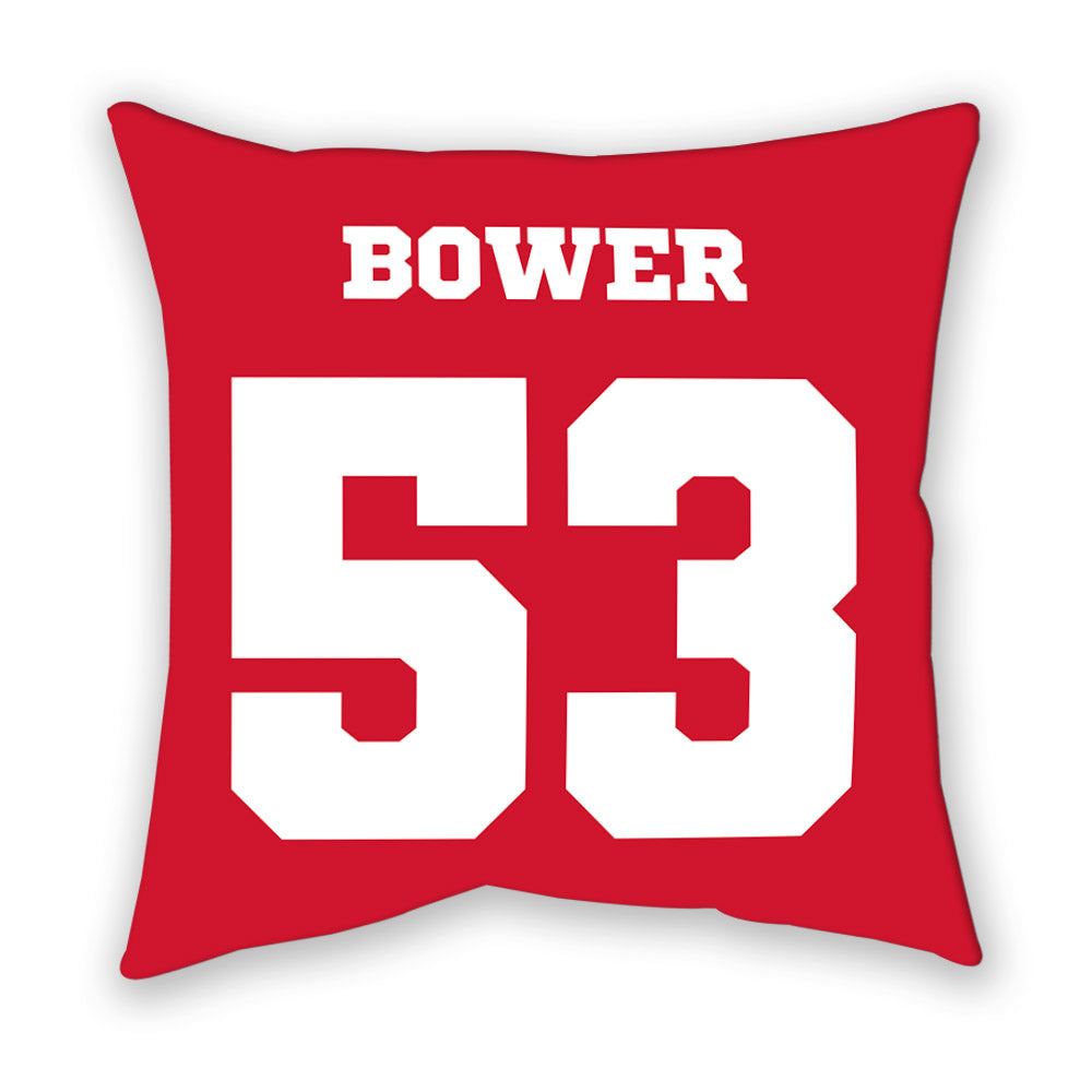 Nebraska - NCAA Football : Jacob Bower - Pillow-1