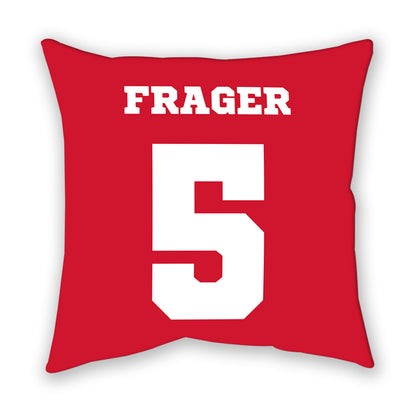 Nebraska - NCAA Men's Basketball : Braden Frager - Pillow-1