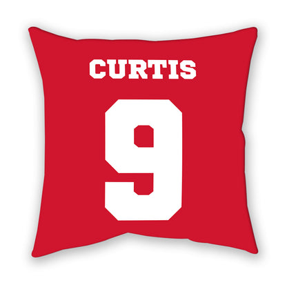 Nebraska - NCAA Men's Basketball : Leo Curtis - Pillow-1