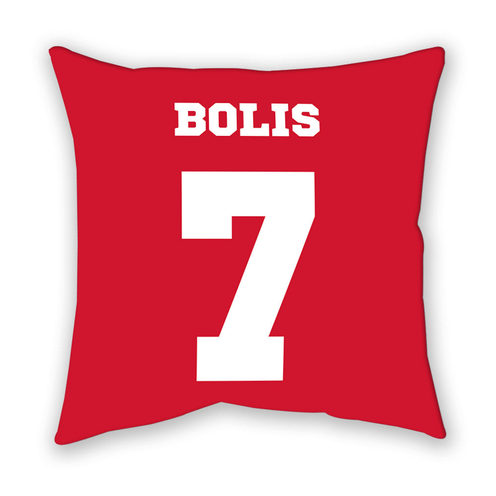 Nebraska - NCAA Men's Basketball : Justin Bolis - Pillow-1