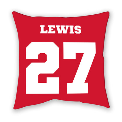Nebraska - NCAA Women's Soccer : Nathalie Lewis - Pillow-1