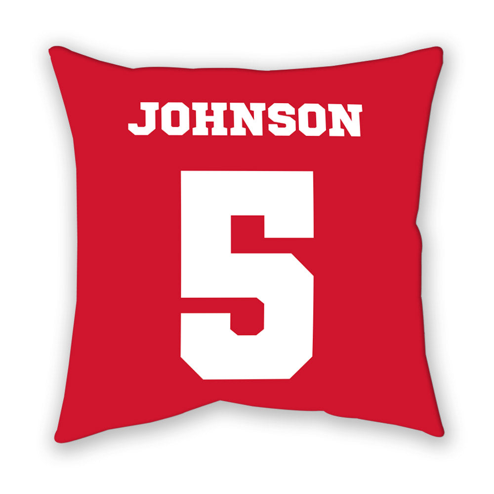 Nebraska - NCAA Women's Basketball : Claire Johnson - Pillow-1