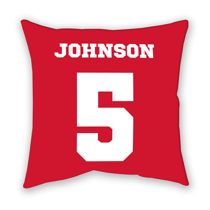 Nebraska - NCAA Women's Basketball : Claire Johnson - Pillow-1