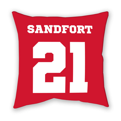 Nebraska - NCAA Men's Basketball : Pryce Sandfort - Pillow-1