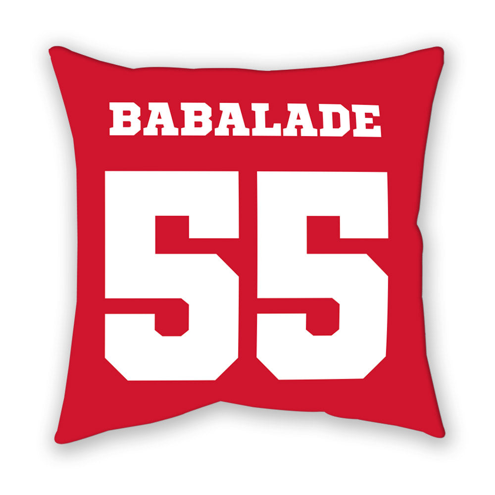 Nebraska - NCAA Football : Tree Babalade - Pillow-1