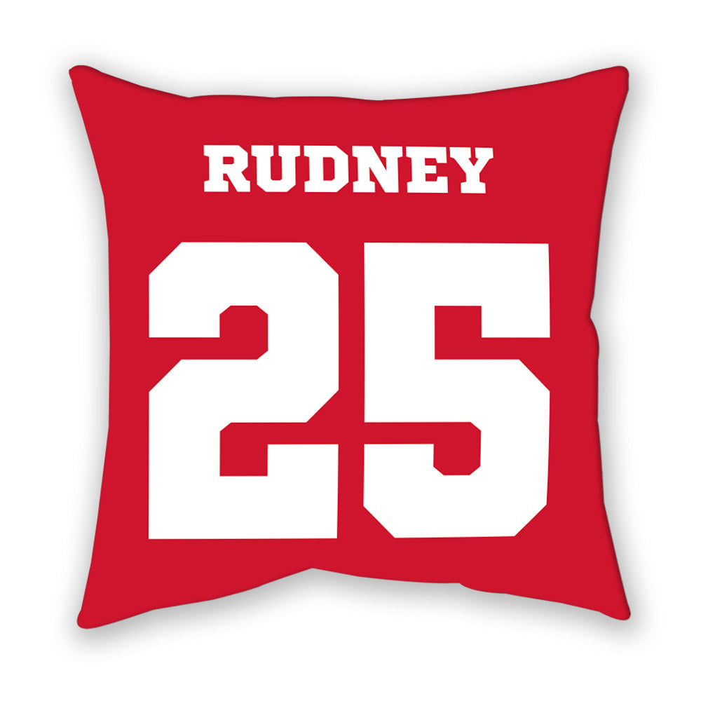 Nebraska - NCAA Women's Soccer : Ella Rudney - Pillow-1