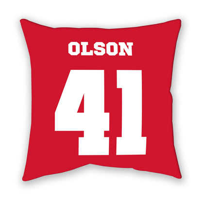 Nebraska - NCAA Baseball : Chase Olson - Pillow-1