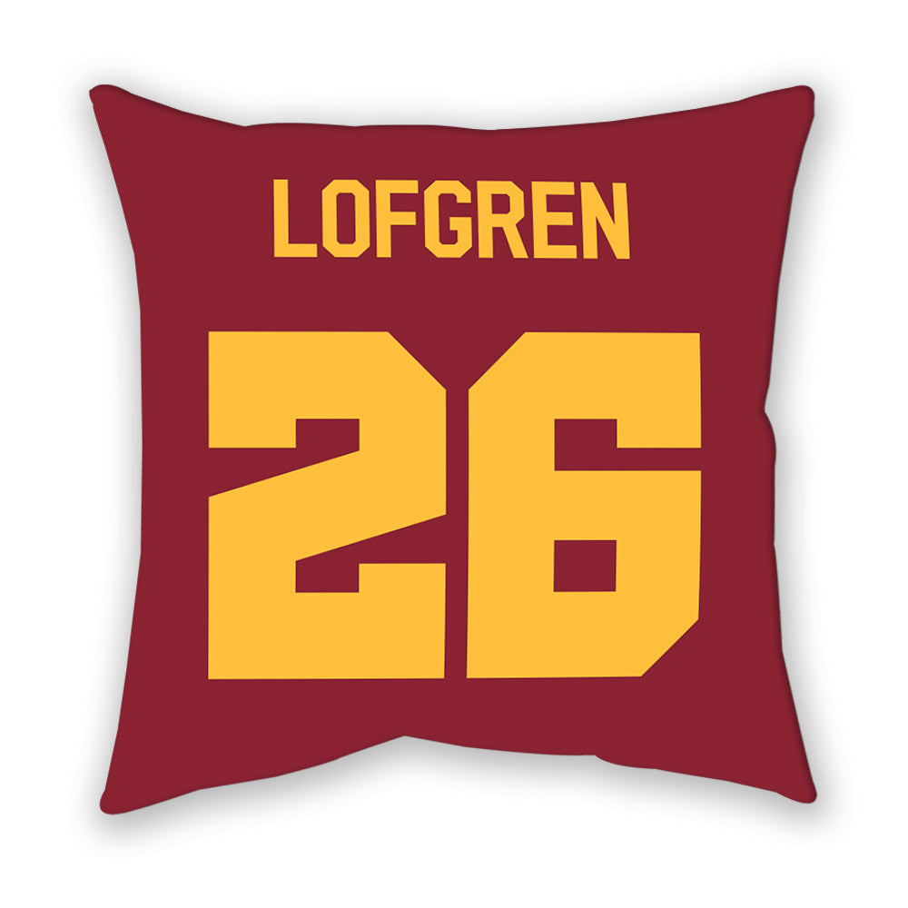 Minnesota - NCAA Men's Ice Hockey : Axel Lofgren - Pillow-1