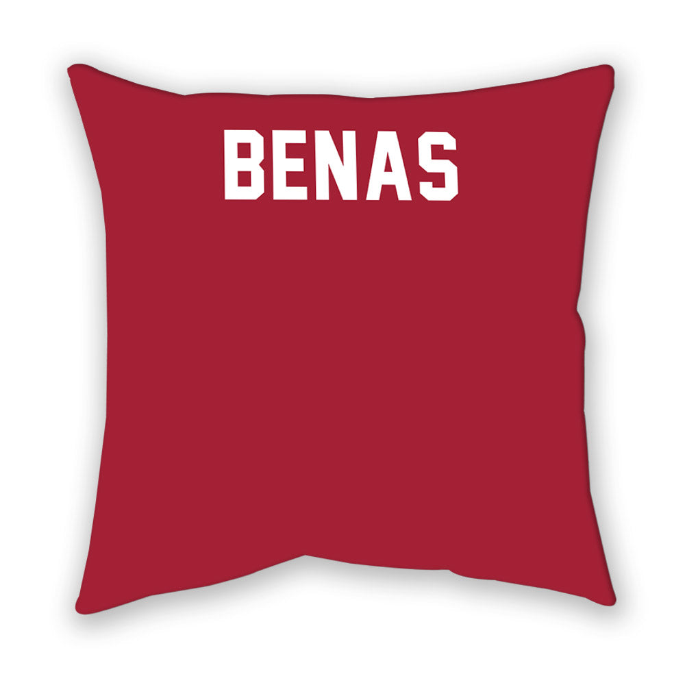 Oklahoma - NCAA Men's Gymnastics : Fuzzy Benas - Pillow-1
