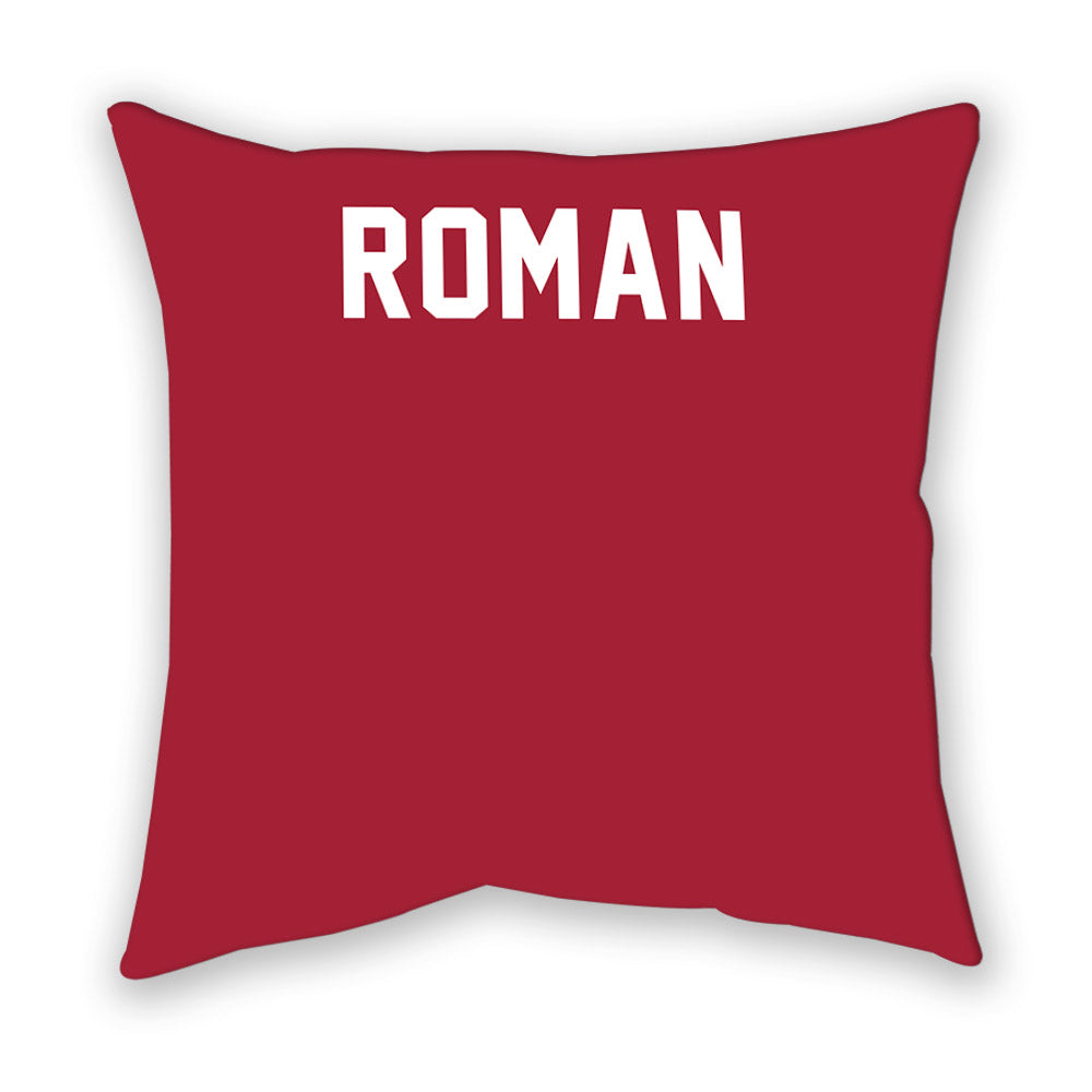 Oklahoma - NCAA Men's Gymnastics : Nathan Roman - Pillow-1