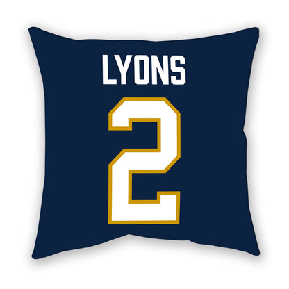 Notre Dame - NCAA Women's Lacrosse : Abigail Lyons - Pillow-1