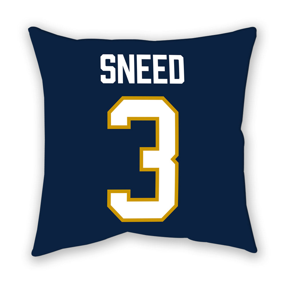Notre Dame - NCAA Football : Jaylen Sneed - Pillow-1