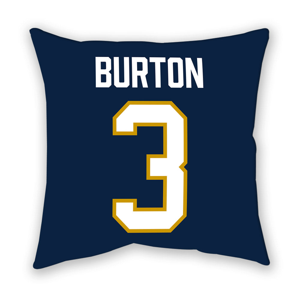 Notre Dame - NCAA Men's Basketball : Markus Burton - Pillow-1