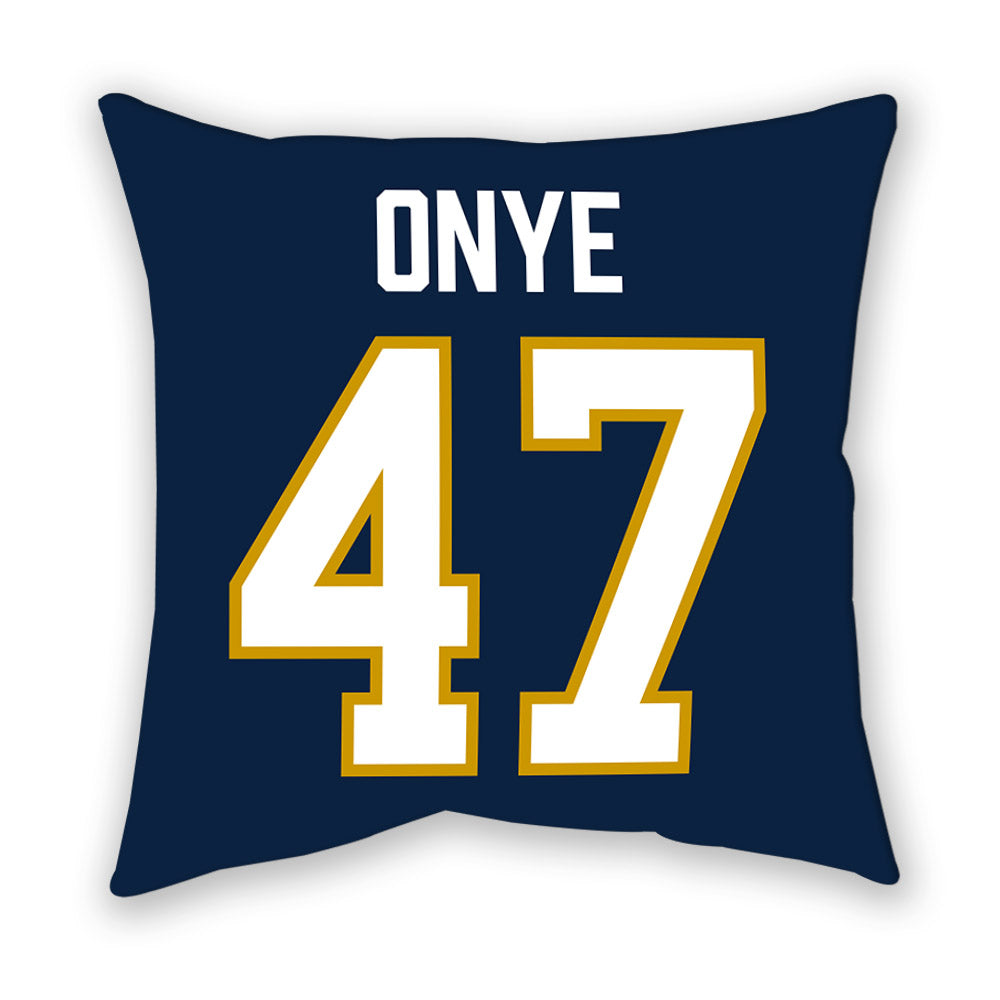 Notre Dame - NCAA Football : Jason Onye - Pillow-1