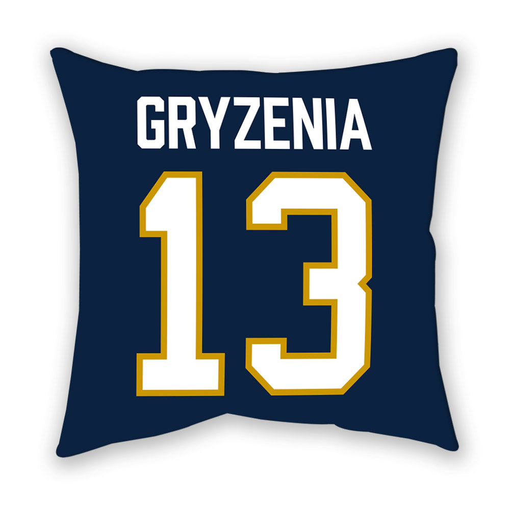 Notre Dame - NCAA Men's Lacrosse : Andrew Gryzenia - Pillow-1