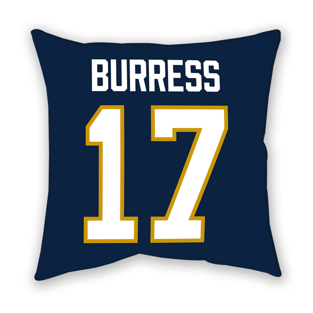 Notre Dame - NCAA Football : Elijah Burress - Pillow-1