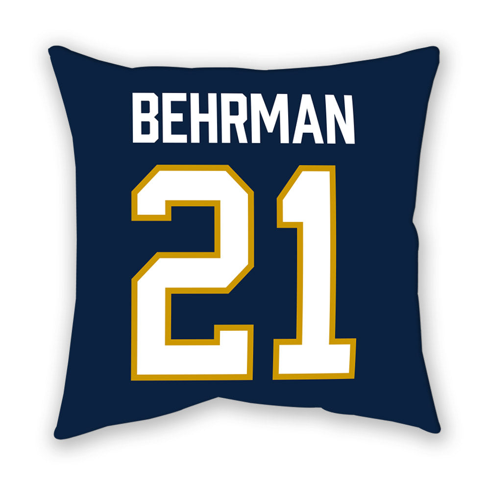 Notre Dame - NCAA Men's Lacrosse : Brock Behrman - Pillow-1