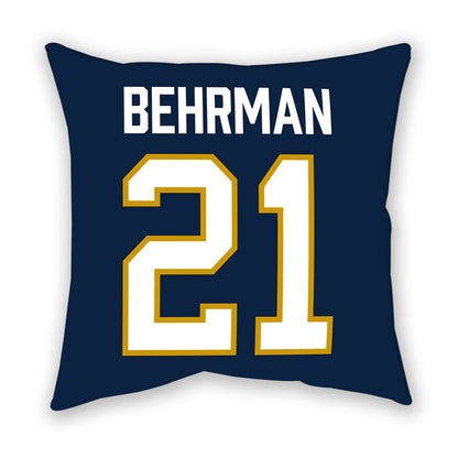 Notre Dame - NCAA Men's Lacrosse : Brock Behrman - Pillow-1