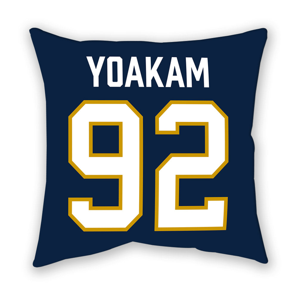 Notre Dame - NCAA Football : Zachary Yoakam - Pillow-1