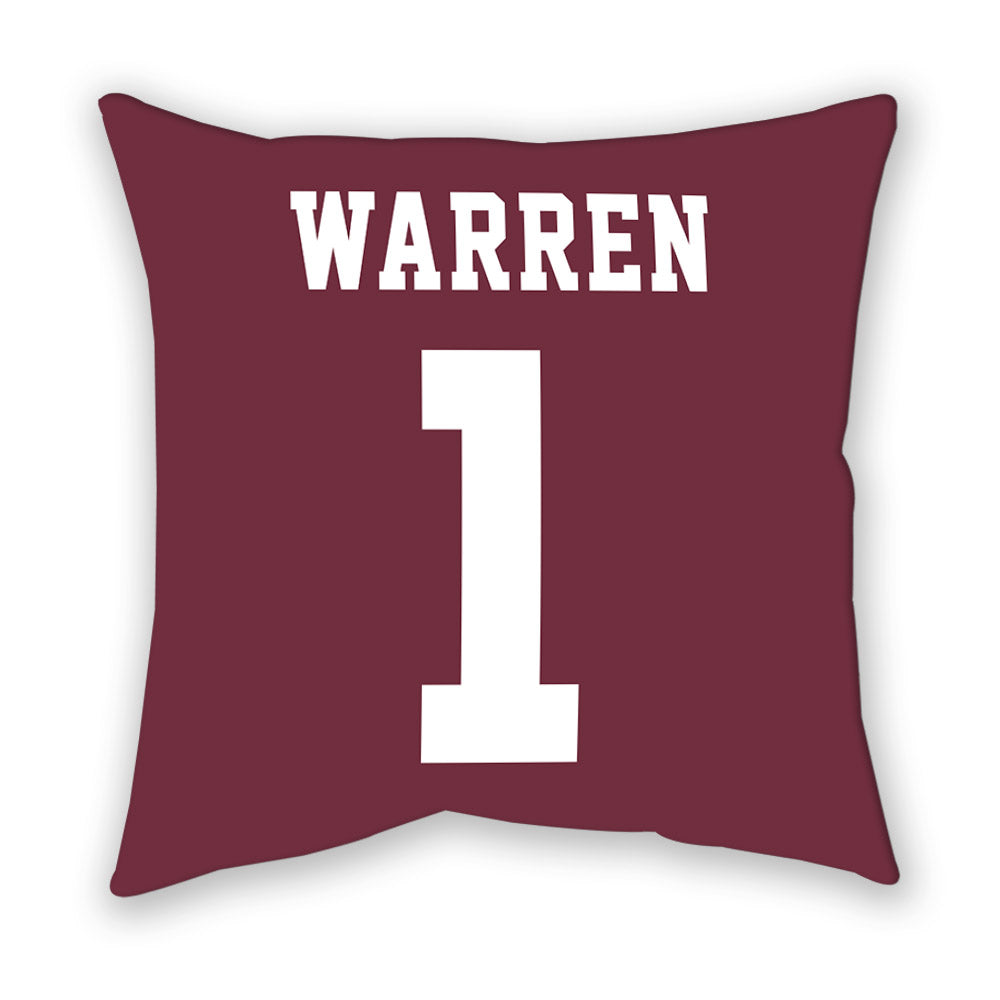 Mississippi State - NCAA Men's Basketball : Dellquan Warren - Pillow-1