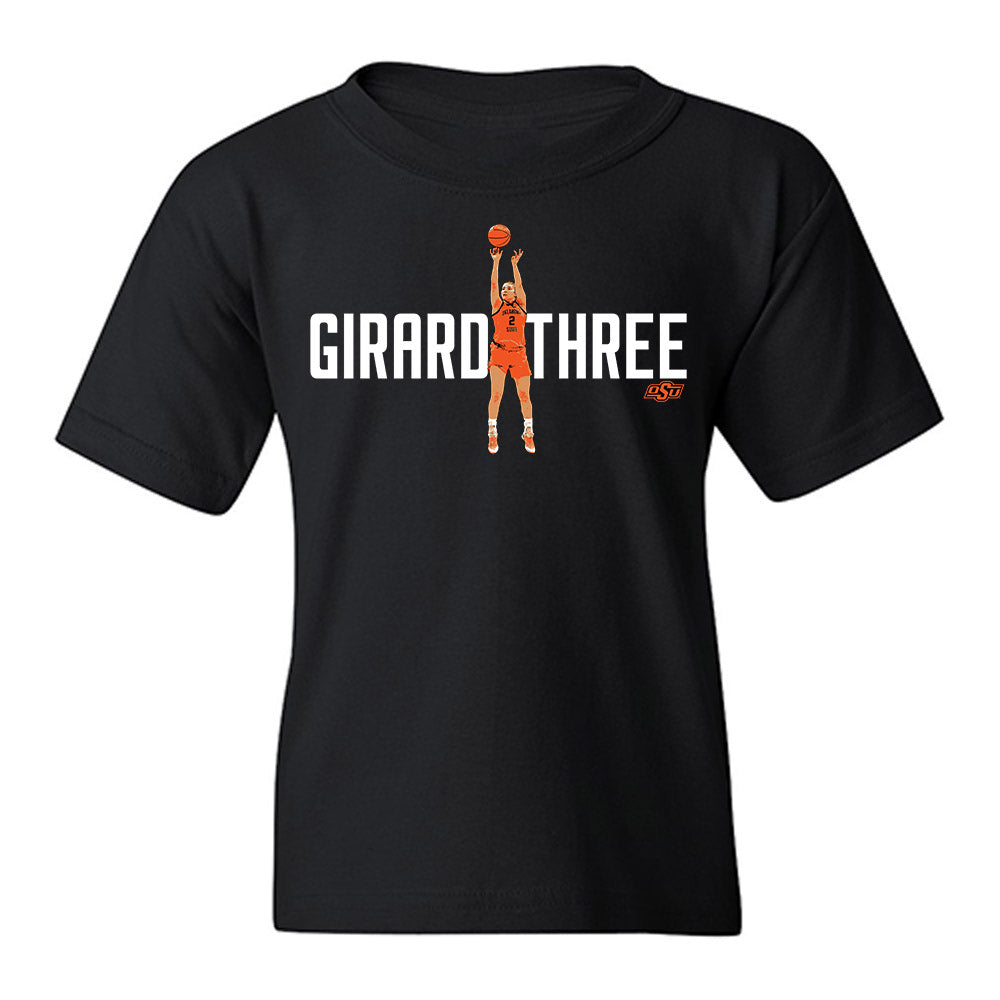 Oklahoma State - NCAA Women's Basketball : Lena Girardi - Graphic Tee Youth T-Shirt-0