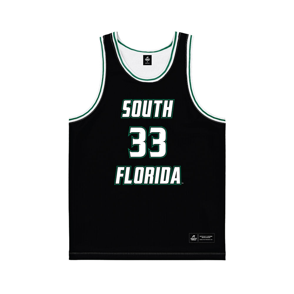 USF - NCAA Men's Basketball : Donovan Waleskowski - Love Wins Black Basketball Jersey-0
