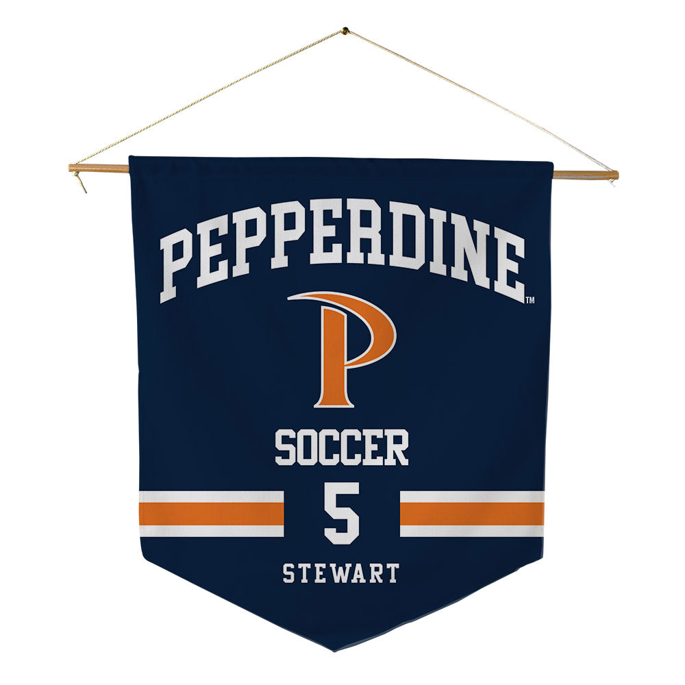 Pepperdine - NCAA Women's Soccer : Lily Stewart - Pennant - 18" x 21"-0