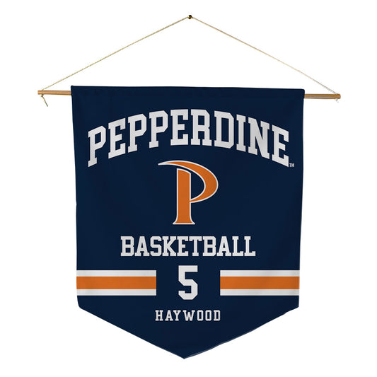 Pepperdine - NCAA Men's Basketball : Evan Haywood - Pennant - 18" x 21"-0