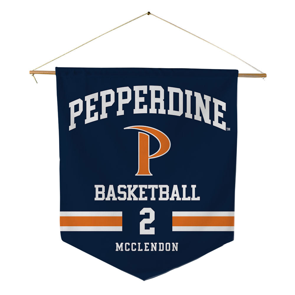 Pepperdine - NCAA Men's Basketball : William Mcclendon - Pennant - 18" x 21"-0
