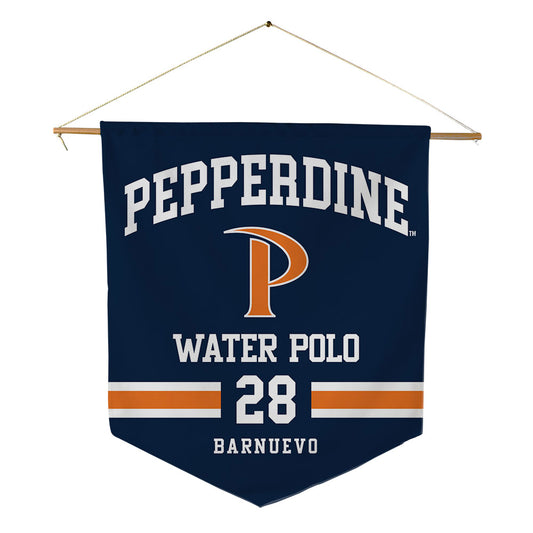 Pepperdine - NCAA Men's Water Polo : Brian Barnuevo - Pennant - 18" x 21"-0