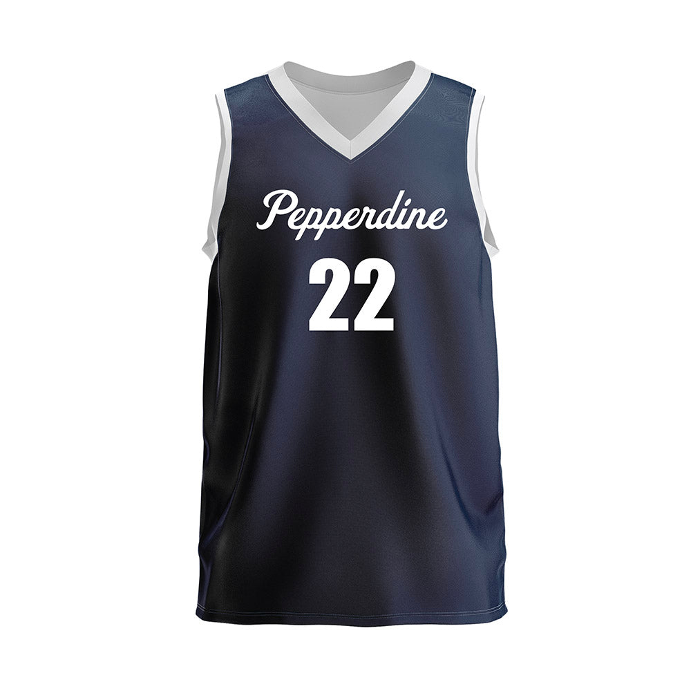 Pepperdine - NCAA Men's Volleyball : Jose Gomez - Navy Volleyball Jersey-0